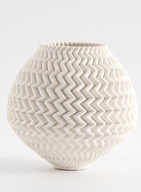 现简约家居软装客厅装饰品仿真假花干花插花摆件工艺品陶瓷