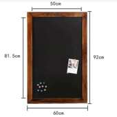 餐厅摆摊黑板木制留言广告牌小黑板木质 支留言板店铺架式 牌 立式