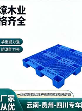 重庆塑料田字蓝色网格叉车托盘栈板物流卡板大货垫板包装运输货物