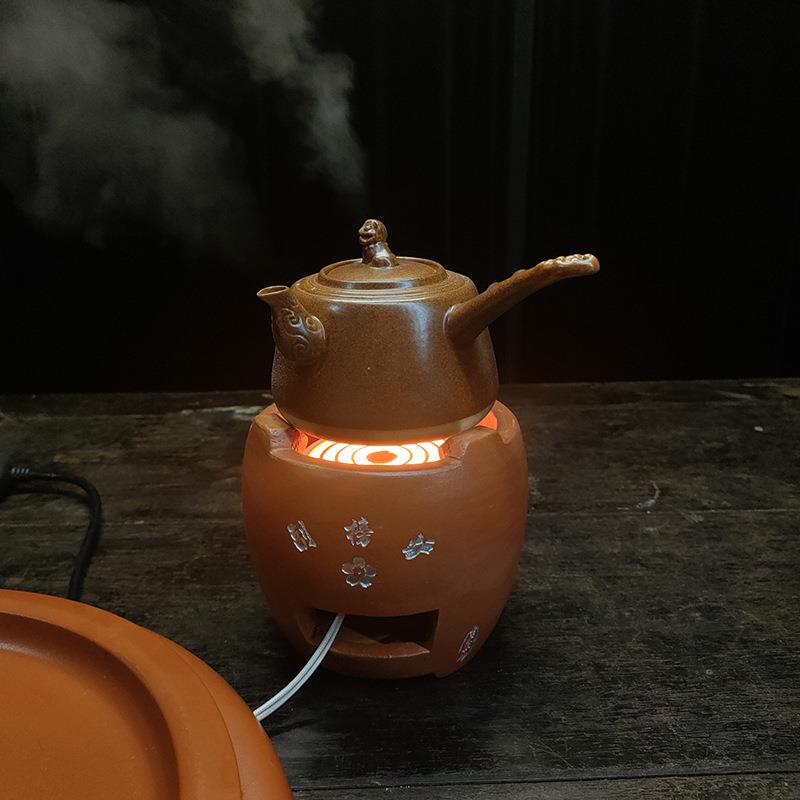 2022款副榜炉电炉茶炉铜炉罐罐茶碳炉改炭炉电芯炭电两用茶道套件