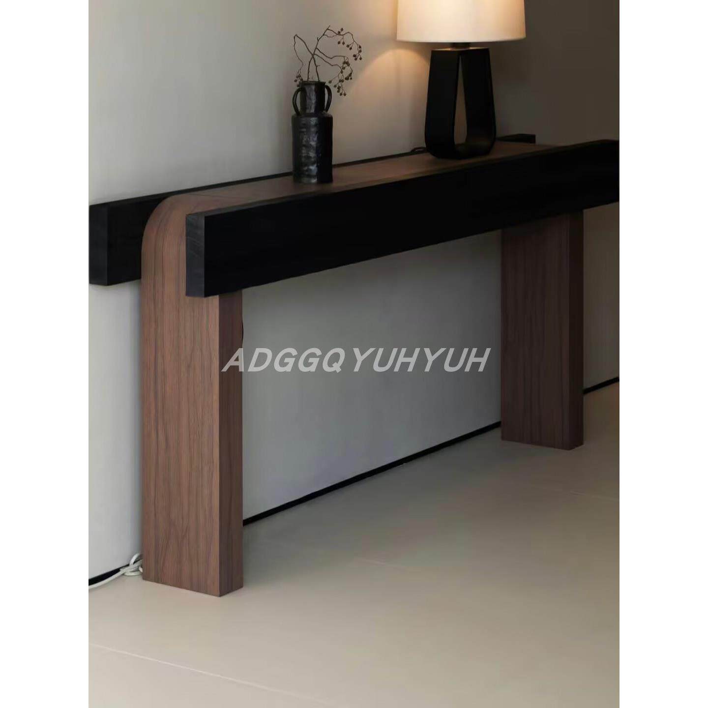中古玄关桌入户门厅拼色玄关台简约现代靠墙长条案实木装饰条案几