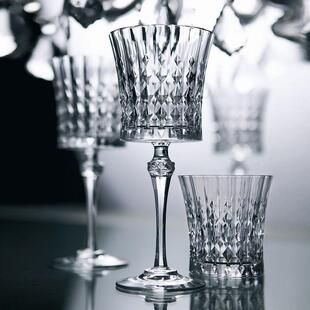 法国进口CDA 小时代奢华水晶红酒杯复古香槟杯 家用高脚酒杯套装