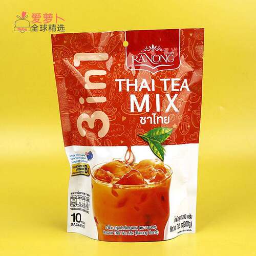 RANONG TEA泰式奶茶3 in 1 速溶奶茶粉抹茶拿铁