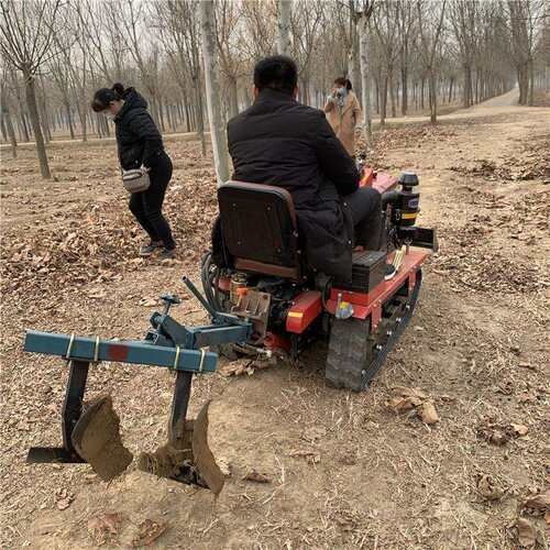 家用链轨式履带微耕机开沟起隆培土微耕机梯田丘陵地翻土犁田机