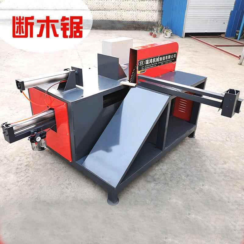 新型圆木断木锯全自动截断锯气动木材方木切段机断料锯木料开料锯