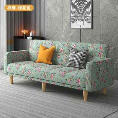 多功能折叠发床两用人布艺沙发简易单客厅沙出VEX户租房折叠床懒