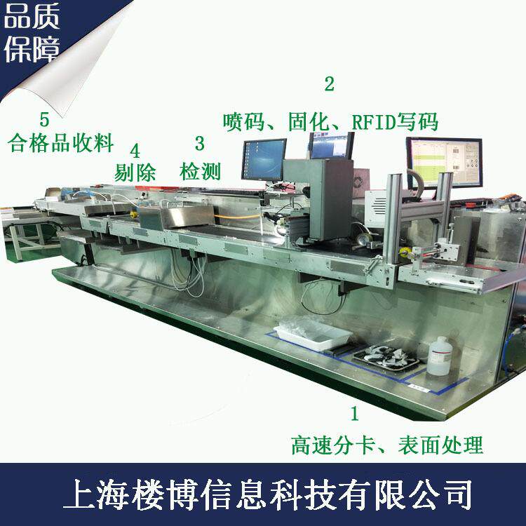 RFID电子标签系统RFID标签喷码读写系统单张吊牌UV喷码系统