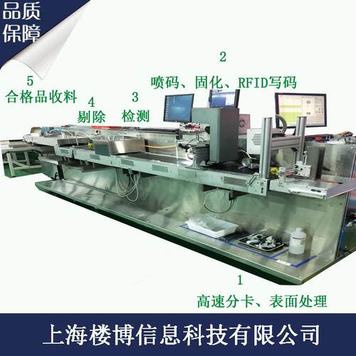 RFID电子标签系统RFID标签喷码读写系统单张吊牌UV喷码系统