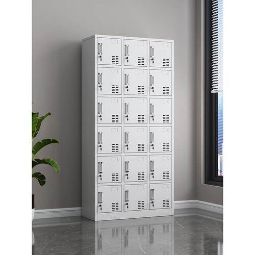 江苏十八门鞋柜厂车间多格储物柜带锁员工储物柜宿舍铁柜储物柜