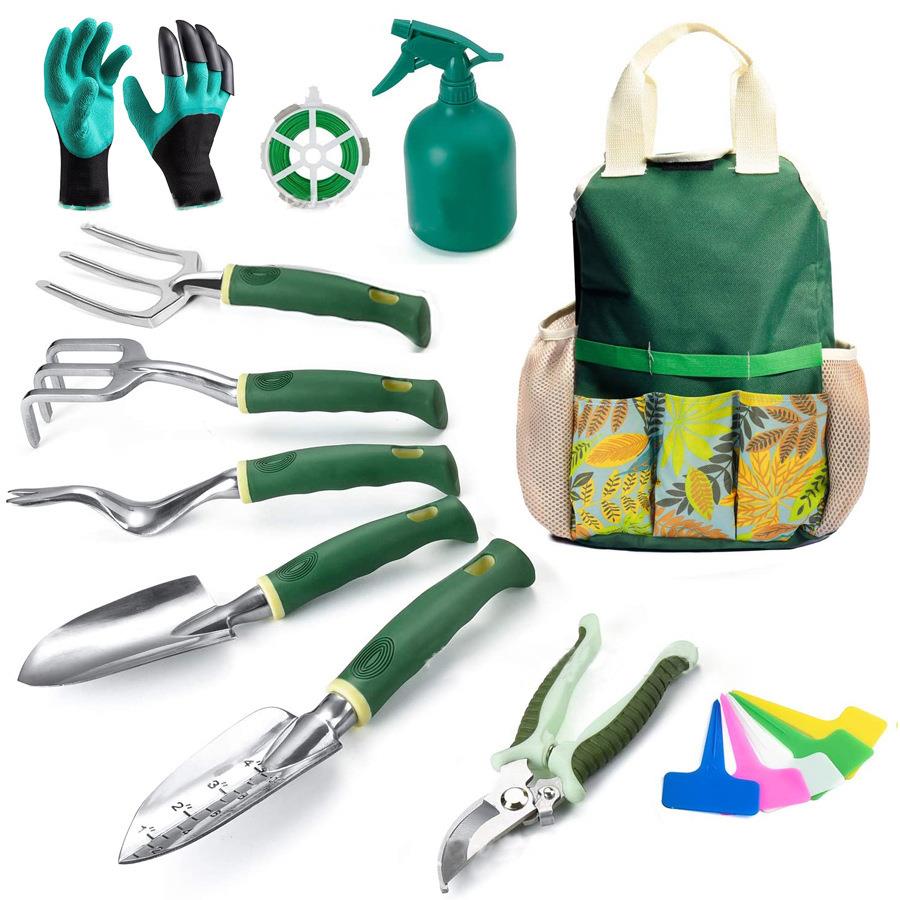 园艺工具家用种植工具包喷壶铁铲材料种花修枝剪套装