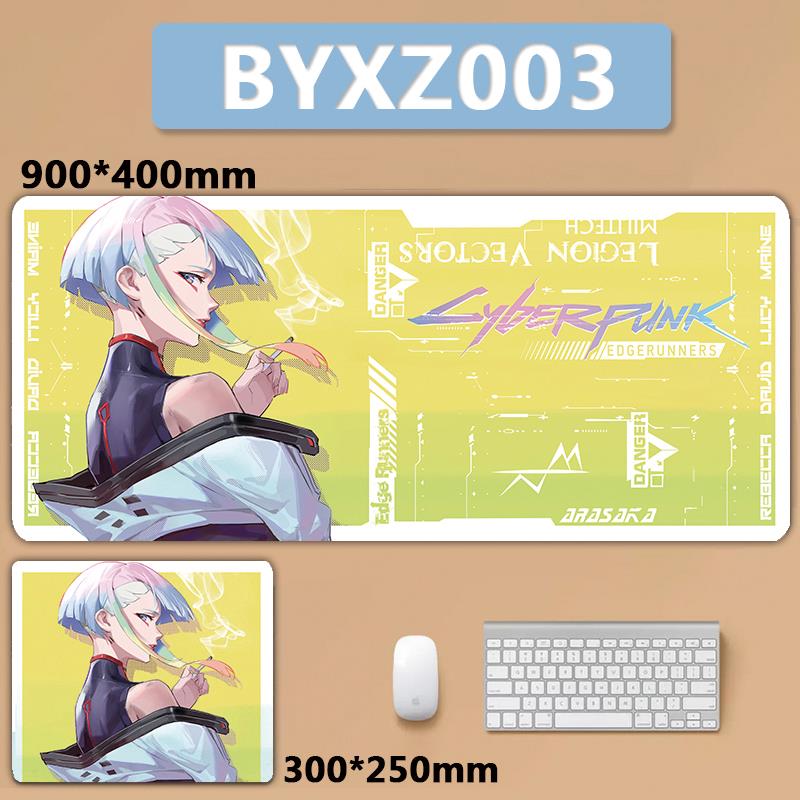 赛博朋克边缘行者露西性感超大号加厚赛博浪客帅气滑鼠垫家用简约