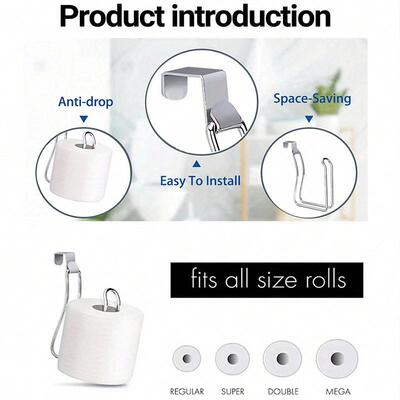Toilet Tissue Paper Holder Shelf Bathroom kitchen Towel Roll