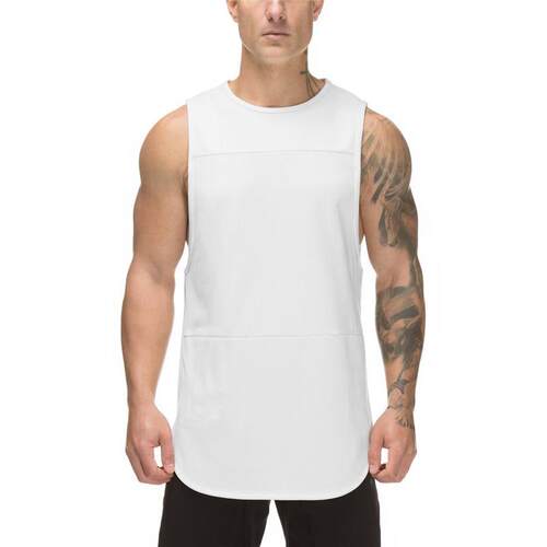 Muscle men's exercise and fitness vest, running training,
