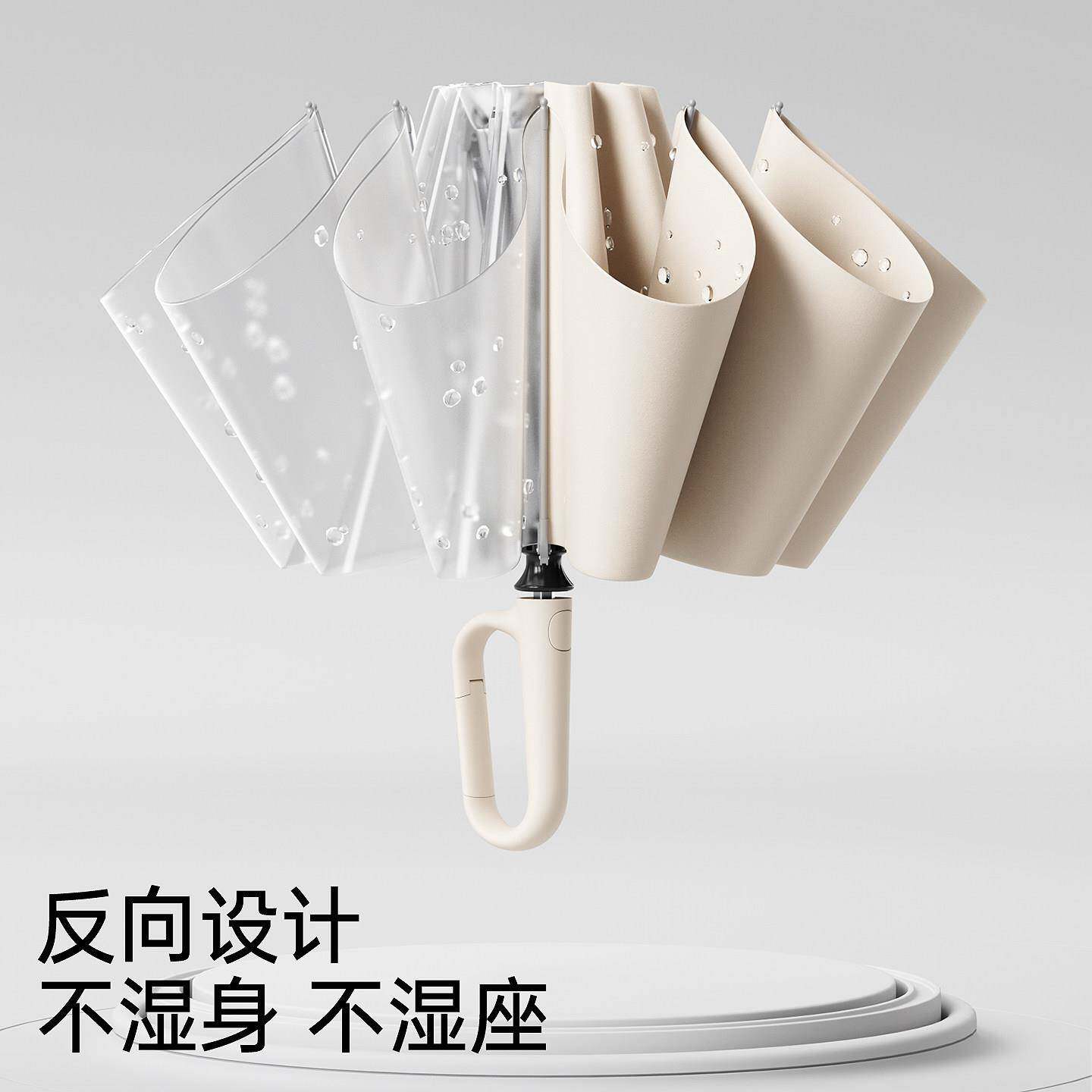 都全自环扣雨伞女大号加厚防风加固动暴左雨专用男士晴ZD2591加雨