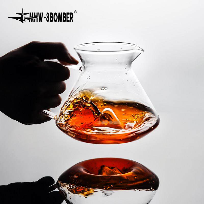 MHW-3BOMBER轰炸机山丘手冲咖啡分享壶 带刻度玻璃滴漏咖啡壶器具