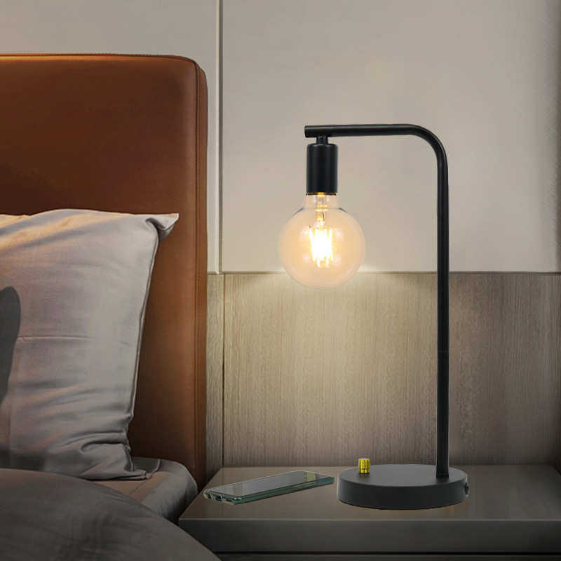复古怀旧台灯欧式卧室阅读客厅美式超亮插电式工作书房装饰床头灯