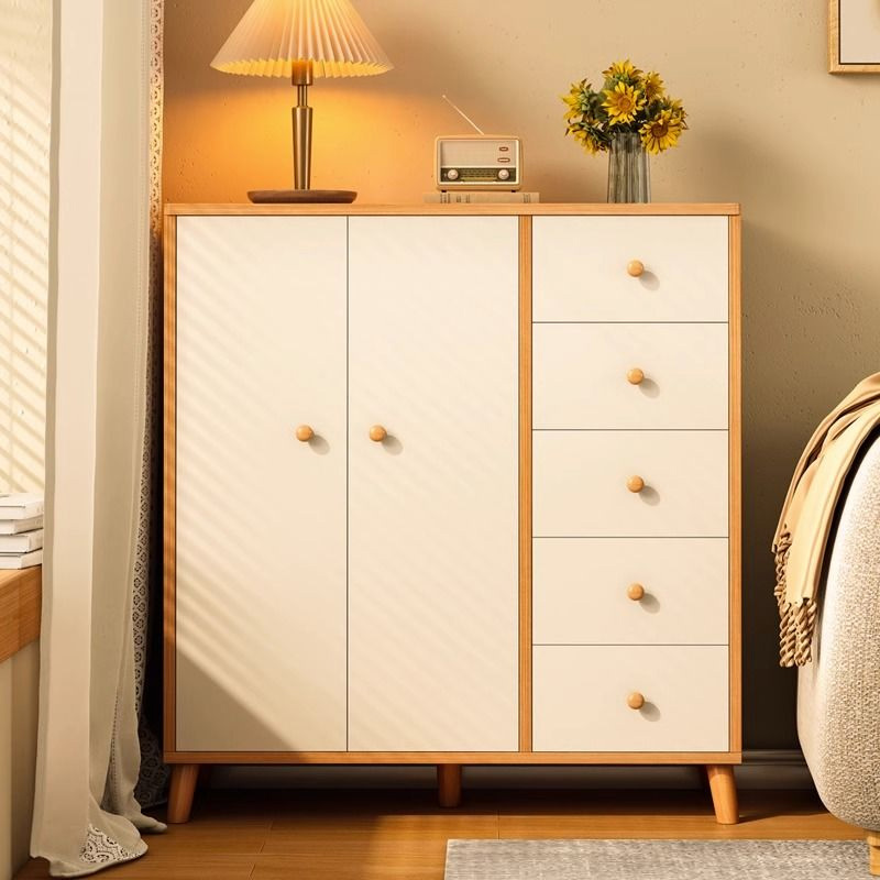 斗柜卧室五斗柜储物柜客厅主卧靠墙收纳柜现代简约中式家用小柜子