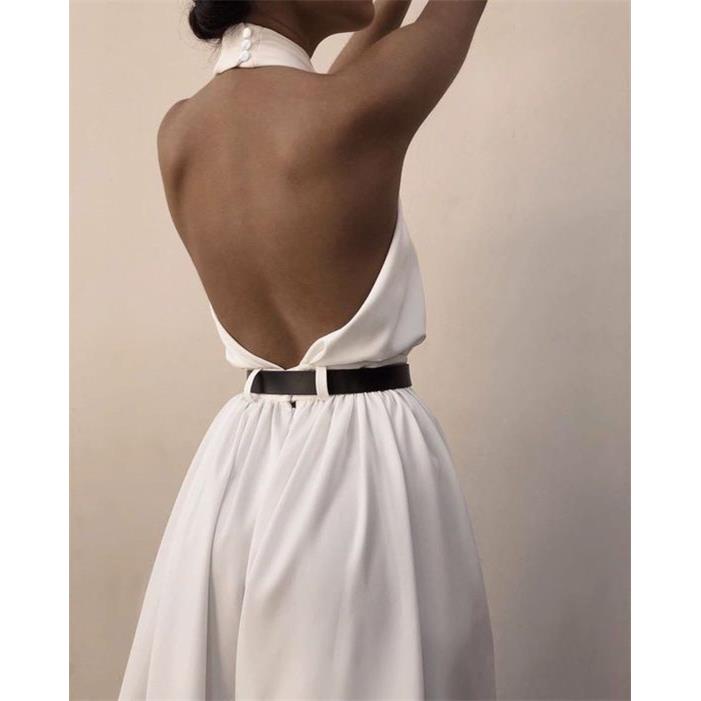 jumpsuit Womens halter neck sleeveless sexy backless
