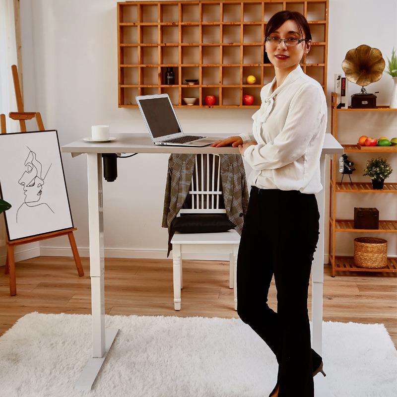 实木智能电动升降桌站立式家用多功能工作台电脑桌孩子学习桌