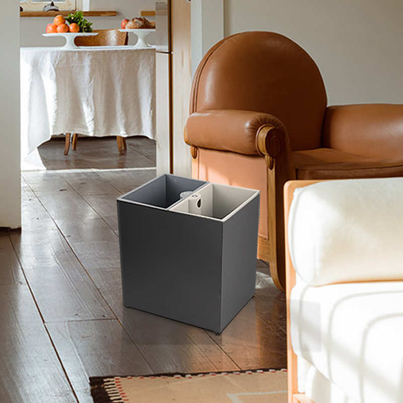 无盖正方形敞口垃圾桶家用厨房户外分类垃圾箱学校幼儿园酒店楼道
