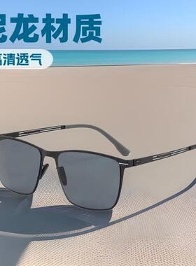 尼龙偏光太阳镜男士墨镜女高级感跨境超轻骑行眼镜登山护目镜