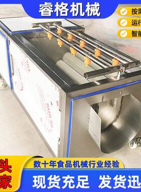 毛辊土豆清洗去皮机供应全自动毛刷土豆清洗机工业大型洗姜机