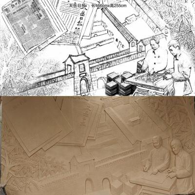 浮雕定制玻璃钢人物雕塑砂岩锻铜仿铜孔子壁画牌匾大型石雕背景墙
