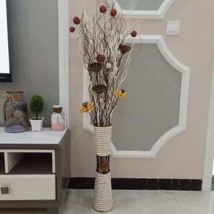假装饰天然玄关干摆件隔断橱窗干枝落地花客厅柳花树枝干花龙