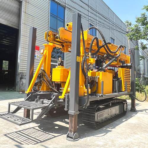 全液压履带式顶驱水井钻机 JDL-350型水气两用大型打井机勘探钻机