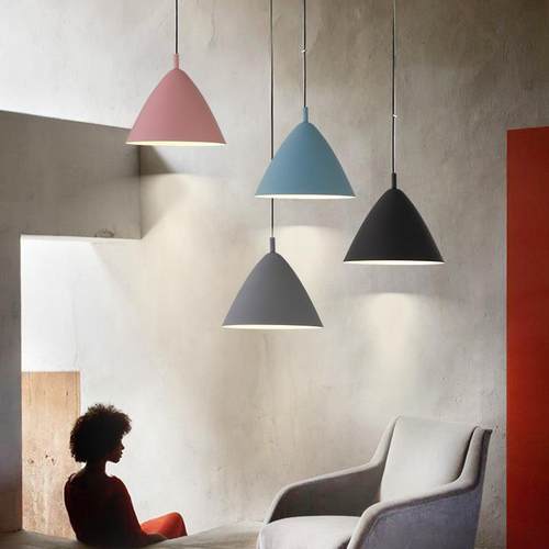 现代简约店铺办公室民宿火锅店饭店食堂灯罩商用吧台灯餐厅灯吊灯