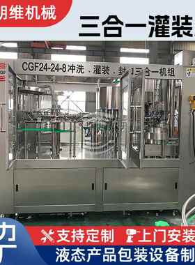 CGF32-32-10小瓶纯净水矿泉水苏打水冷冻水灌装机15000瓶灌装机