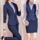 马甲三件套OL长袖 套装 西服美容师酒店前台工作服 女西装 秋冬职业装