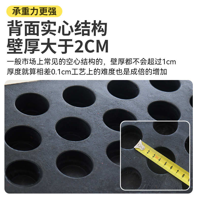 福华实心路沿坡斜坡垫台阶垫橡胶马路牙子爬坡垫家加厚汽车斜坡垫