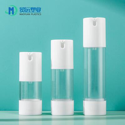 真空瓶子20ML真空瓶/30ML/50ML AS材质真空分装瓶鸭嘴平头乳液瓶