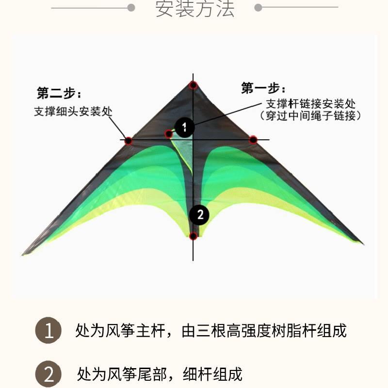 新款网红地摊风筝草原风筝成人微风易飞儿童老鹰大风筝大草原风筝