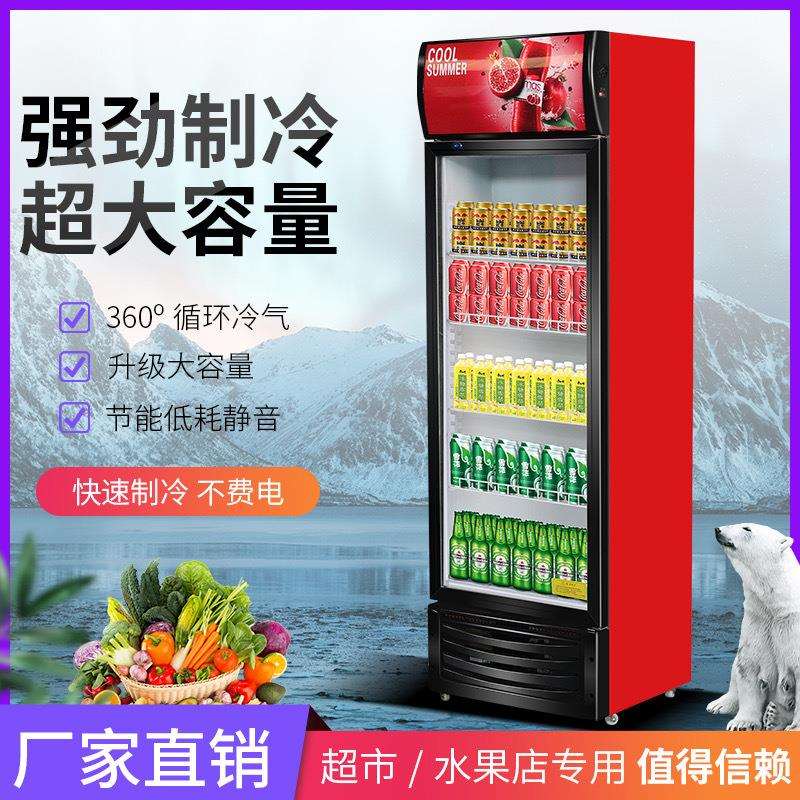 饮料柜啤酒展示柜超市单门双门三门冷饮保鲜展示柜冷藏立式冰柜