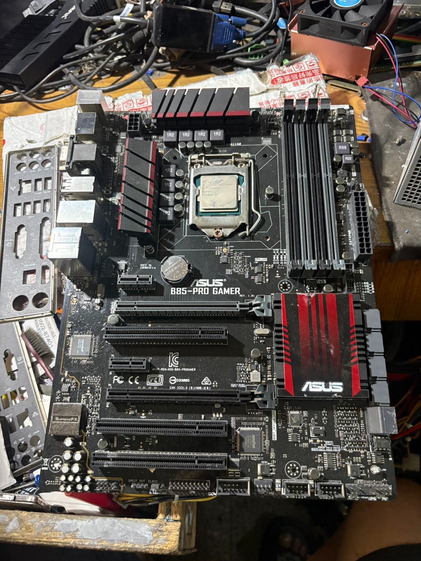 华硕B85-PRO GAMER大板 拆机漂亮