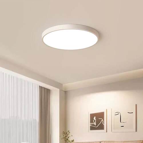 卧室灯现代简约LED吸顶灯创意圆形主卧灯广东中山灯具2025年新款