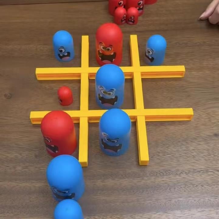 大吃小野象棋儿童益智玩具趣味俄罗斯套娃桌面象棋连连看亲子互动