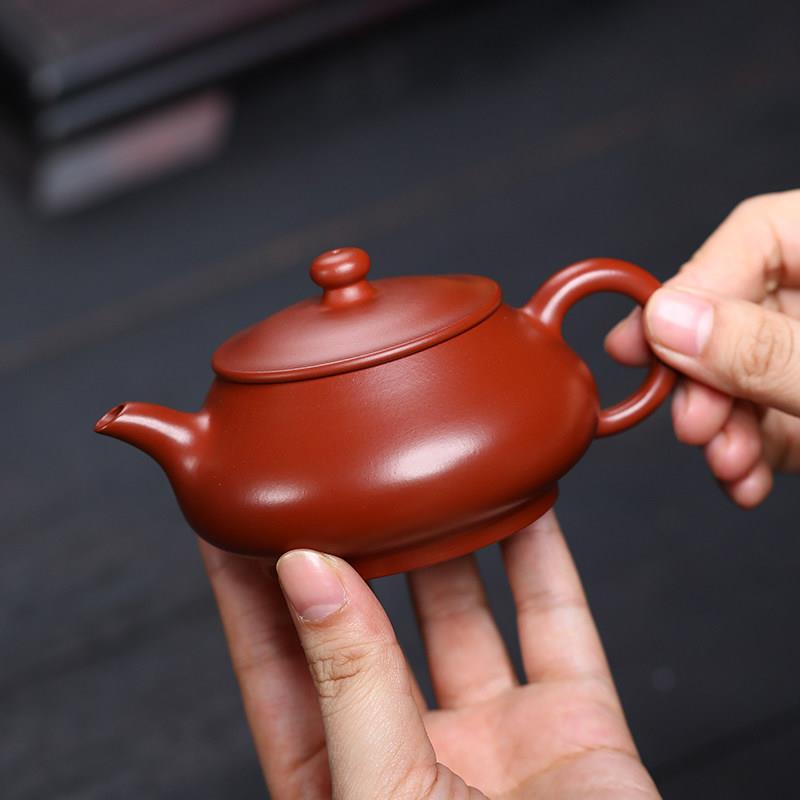 宜兴纯全手工紫砂壶大红袍球孔小容量明炉壶家用功夫彷古壶泡茶壶