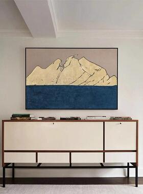 《家有金山》简约艺术装饰画电表箱挂画客厅沙发现轻奢寓意挂画