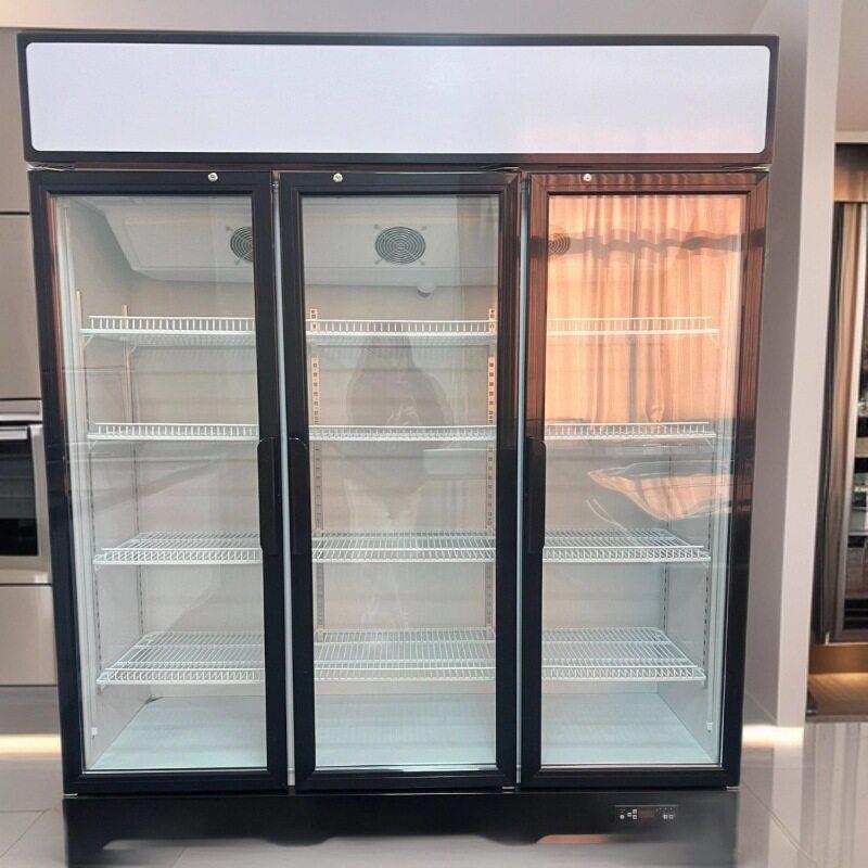 风冷双门饮料展示柜冰柜商用冰箱超市保鲜柜立式大容量家用变频