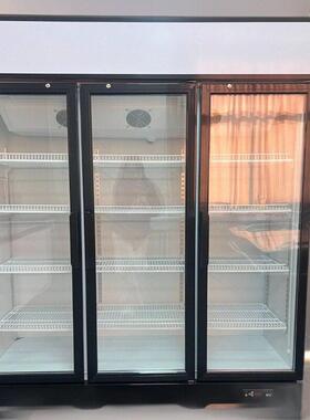 风冷双门饮料展示柜冰柜商用冰箱超市保鲜柜立式大容量家用变频