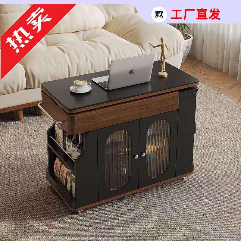 茶几折叠移动边几实木茶台茶桌小户型客厅简易升降多功能餐桌两用