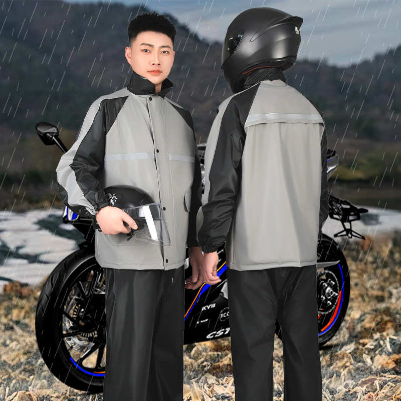 新款分体式雨衣加厚男女时尚全身防暴雨骑行雨衣雨裤套装