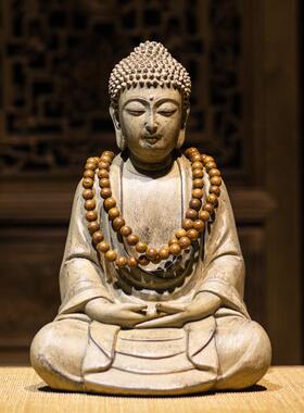 新中式摆件佛像如来佛祖坐佛过道走廊玄关桌面禅意装饰品佛道摆设