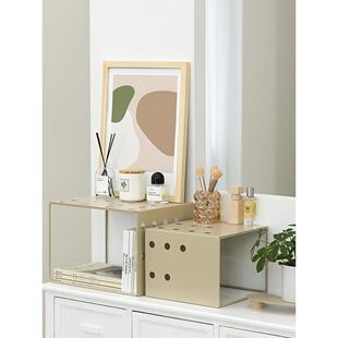 样板间软家具家居储物架B&B装 纳维亚铁孔板组 饰饰品储物架斯堪