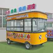 地多能电329动四轮车移动手推美食车早餐夜市餐摊摆功摊车