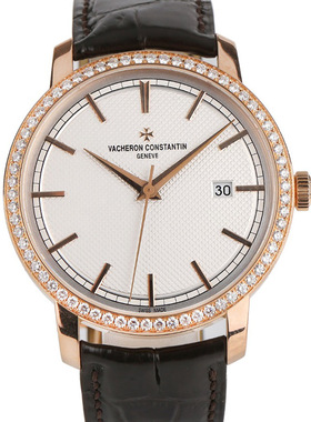 [9.8新]江诗丹顿传袭玫瑰金原钻自动机械男表85520/000R-9850