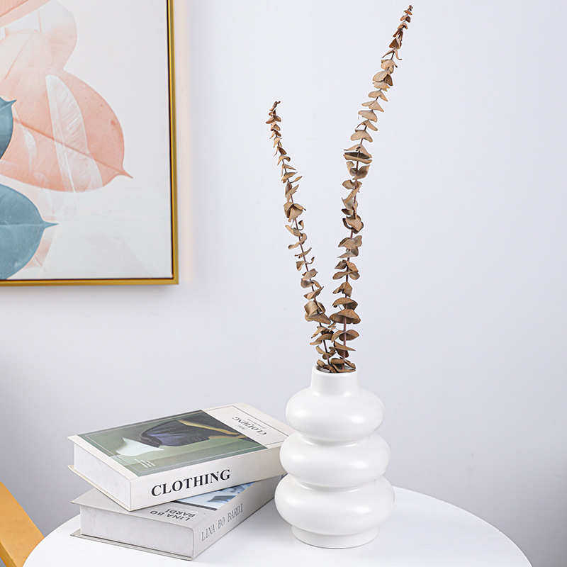 北欧异性圈圈陶瓷花瓶Ins可爱软装装饰干花水培摆件民宿热销,家居饰品,花瓶,淘宝优惠券,粉丝福利购,淘宝优惠卷